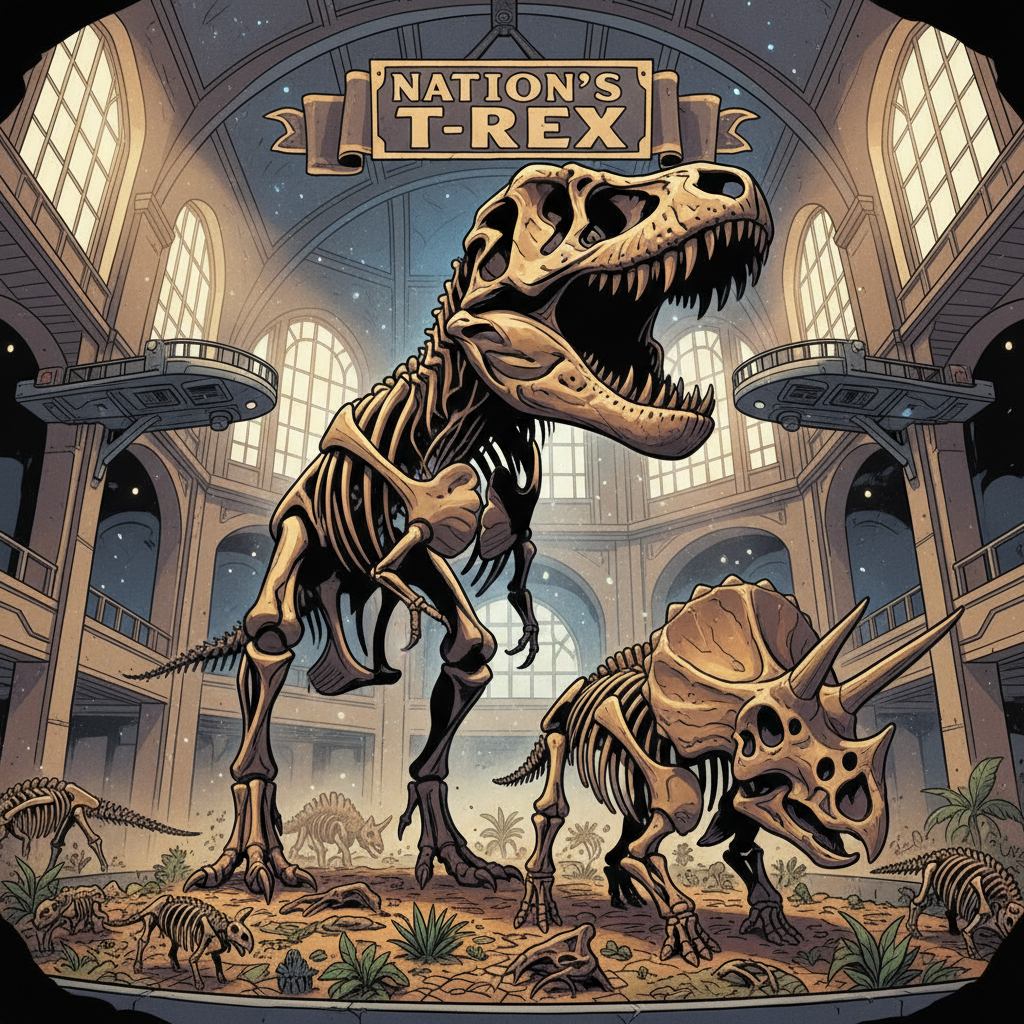 T-Rex and Dinosaur Hall
